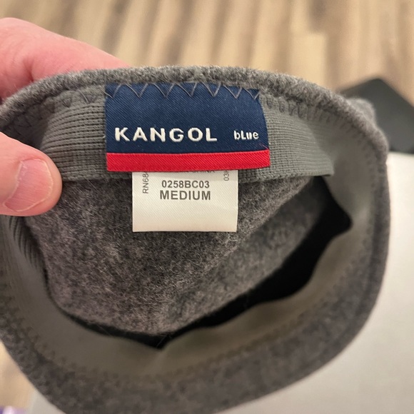 Men’s 504 Kangol Grey Wool Newsboy Hat - Picture 1 of 4